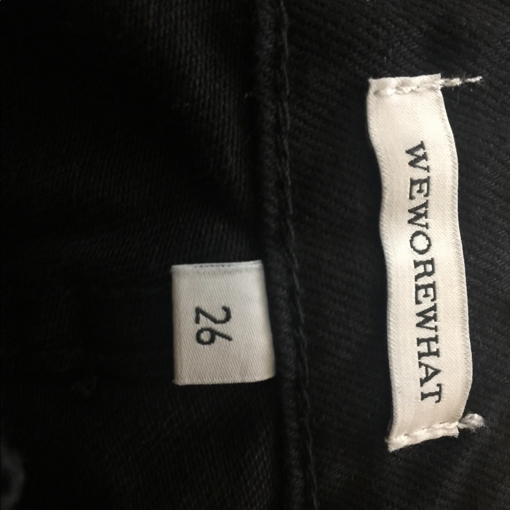 WEWOREWHAT Crossover Straight Jeans - Picture 6 of 8